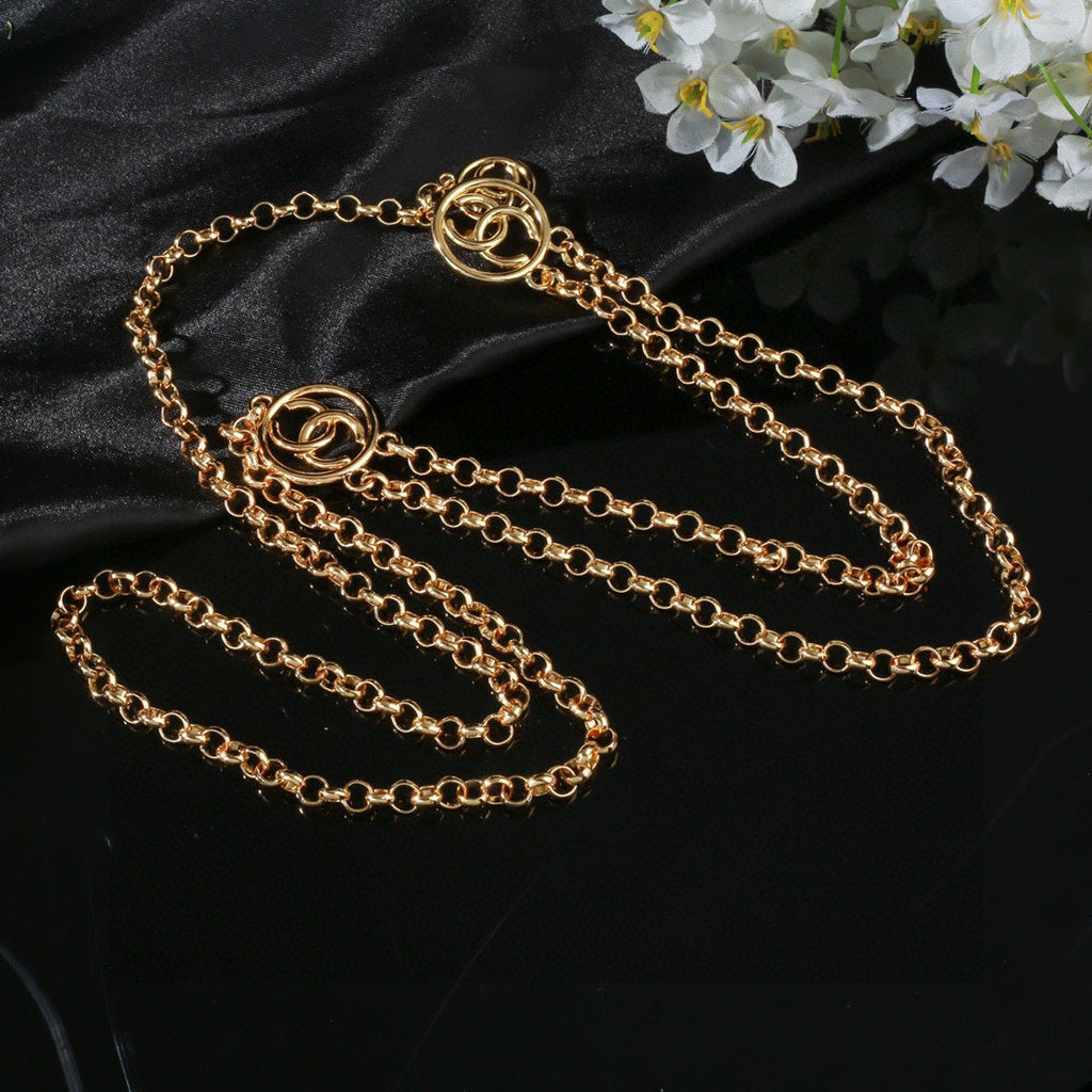 CHANEL 25S CHAIN BELT IN GOLD METAL 615892
