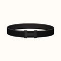 HERMES CONSTANCE BELT BUCKLE & REVERSIBLE  BLACK LEATHER STRAP 38MM