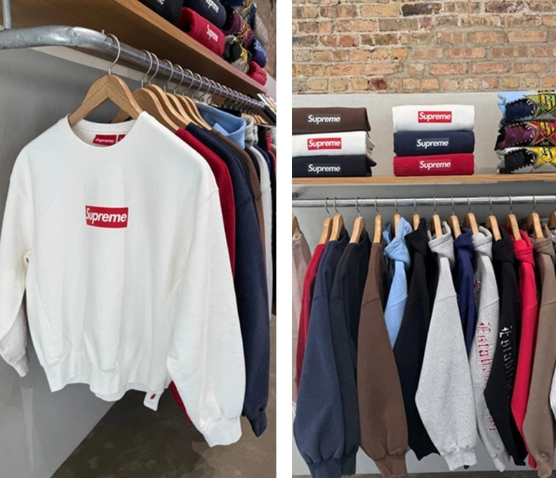 Supreme Washed Box Logo SS 25  Sweatshirt