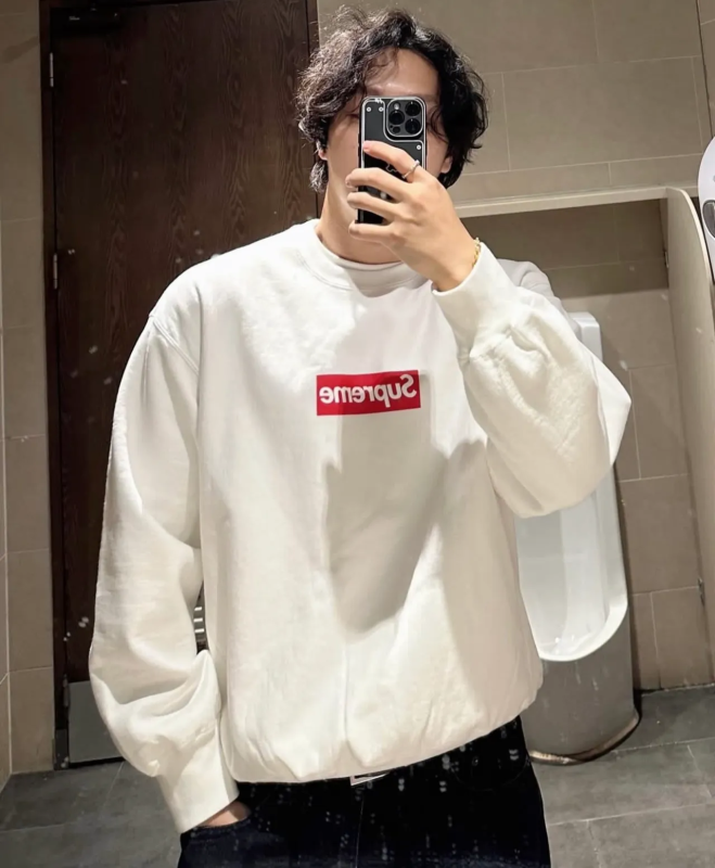 Supreme Washed Box Logo SS 25  Sweatshirt