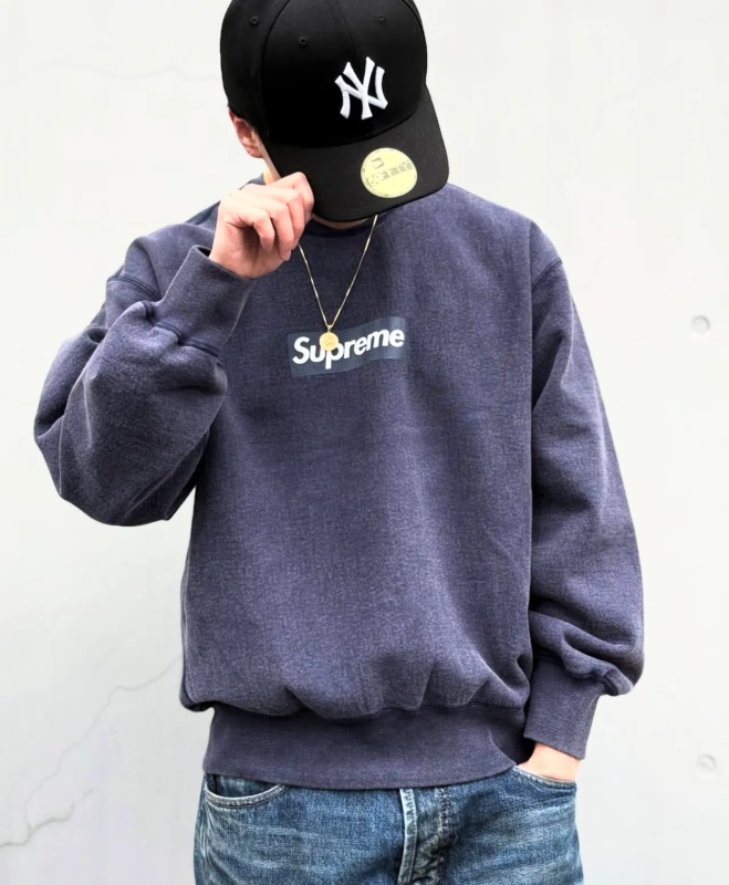 Supreme Washed Box Logo SS 25  Sweatshirt