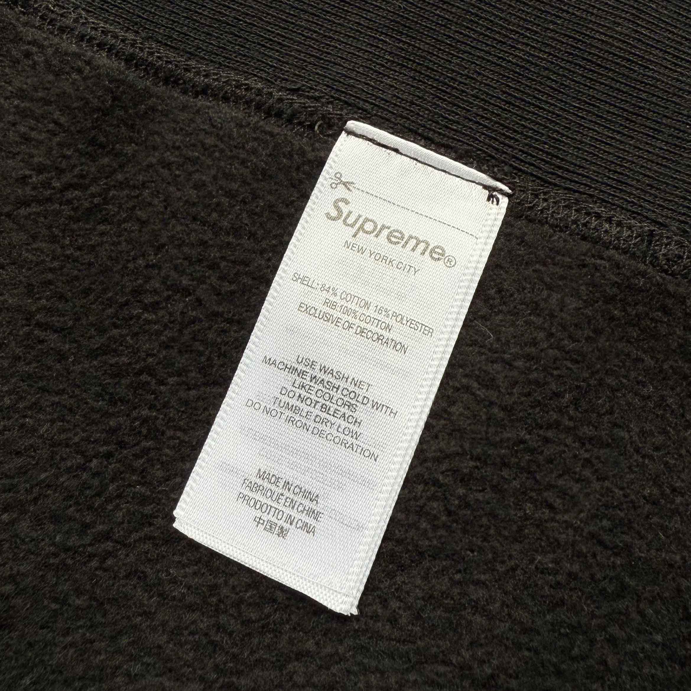 Supreme 25SS Washed Box Logo Crewneck Sweatshirts