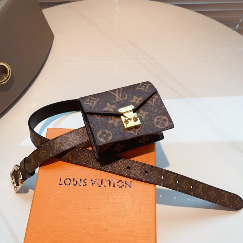 LOUIS VUITTON Lv Metis Belt Bag 30 Brown Monogram