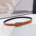 CHANEL BELT 20 MM IN BRONZE BROWN MIX BLACK CALFSKIN GOLD HARDWARE